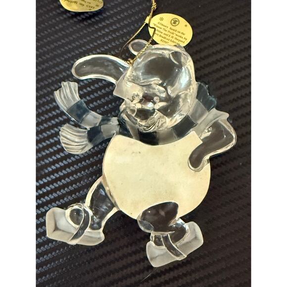 Bradford Editions Disney Winnie The Pooh Tigger 4 Crystal Clear Ornaments 2004 - Picture 14 of 14